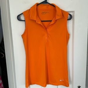 Orange Nike Golf Dri-fit tank